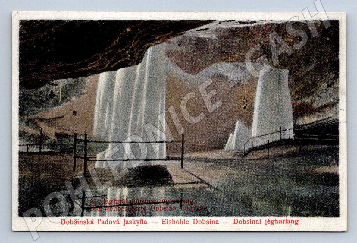 Pohlednice Dobšinská jeskyně 1938 (ST4098)