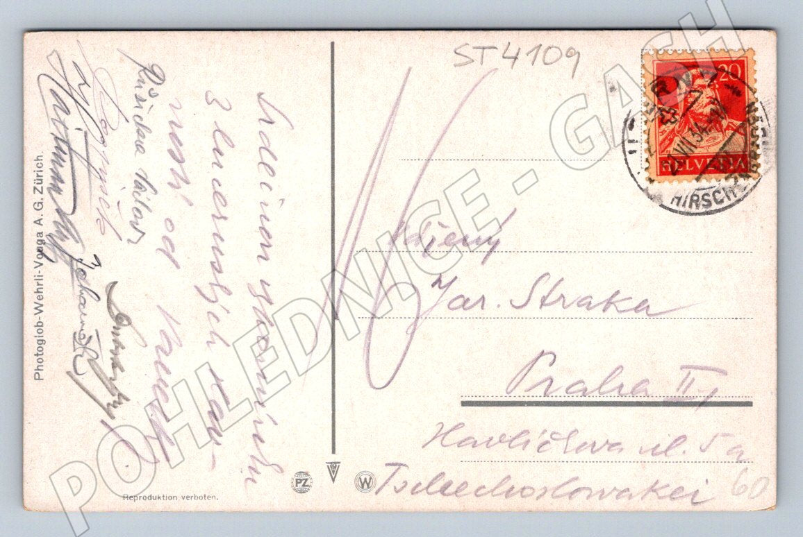 Pohlednice Luzern Rigi jezero prošlá (ST4109)