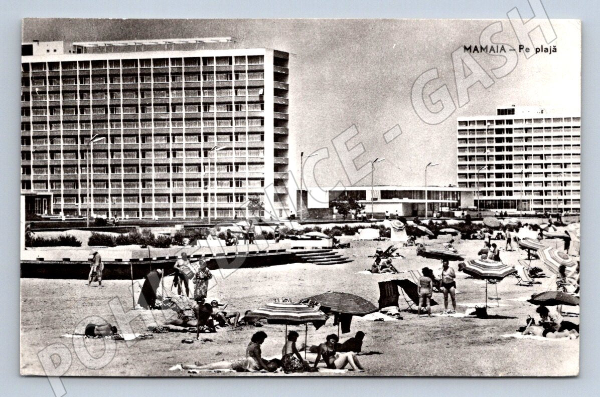 Pohlednice Mamaia Rumunsko pláž 1962 (ST4115)