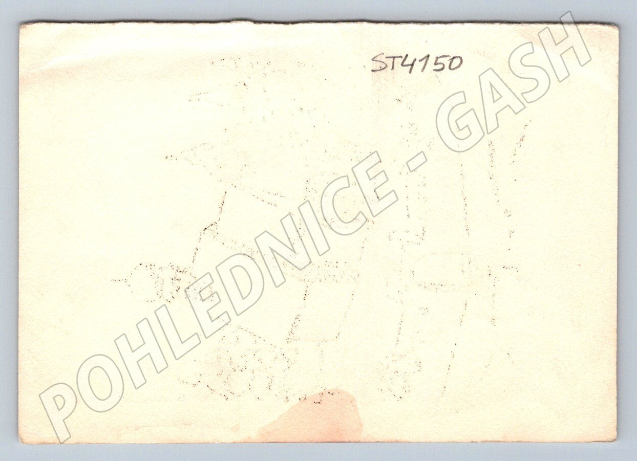 Postcard church in nature, cartoon (ST4150)