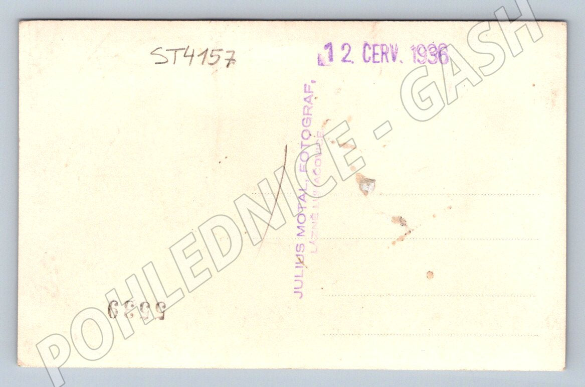 Postcard Luhačovice 1936 Julius Motal (ST4157)