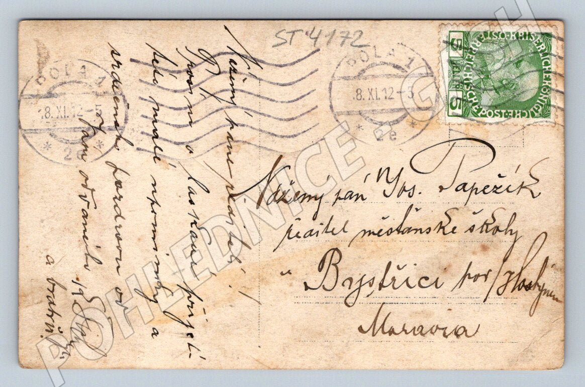 Postcard Croatian Band Medulin 1912 (ST4172)