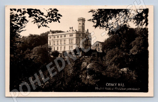 Pohlednice Hrubá Skála Šteklův pensionát (ST4219)