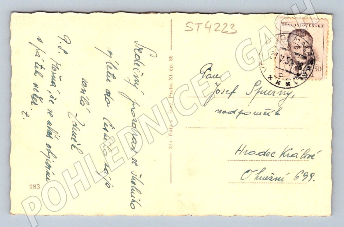 Postcard Malá Skála Kopanina Czechoslovakia (ST4223)