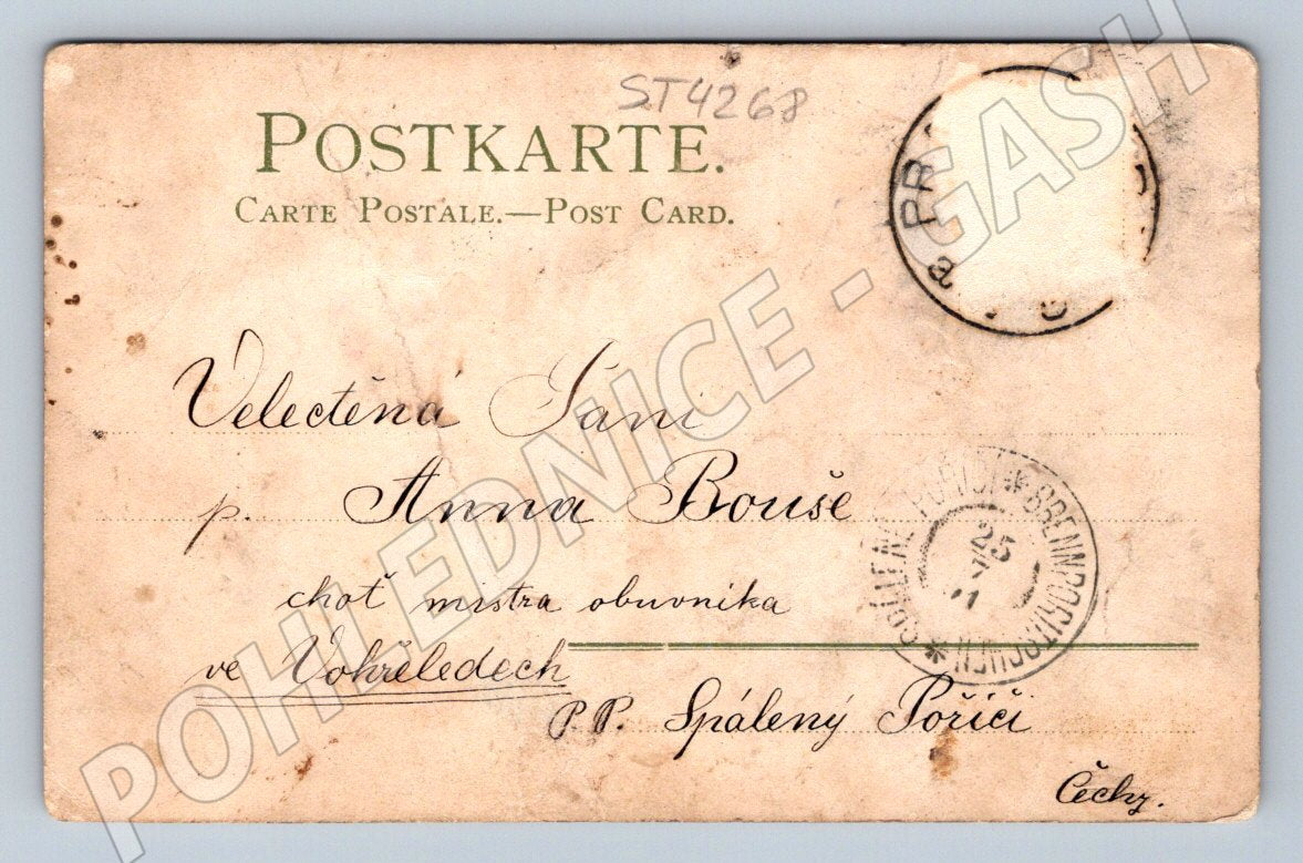 Postcard Czech countryside historical (ST4268)