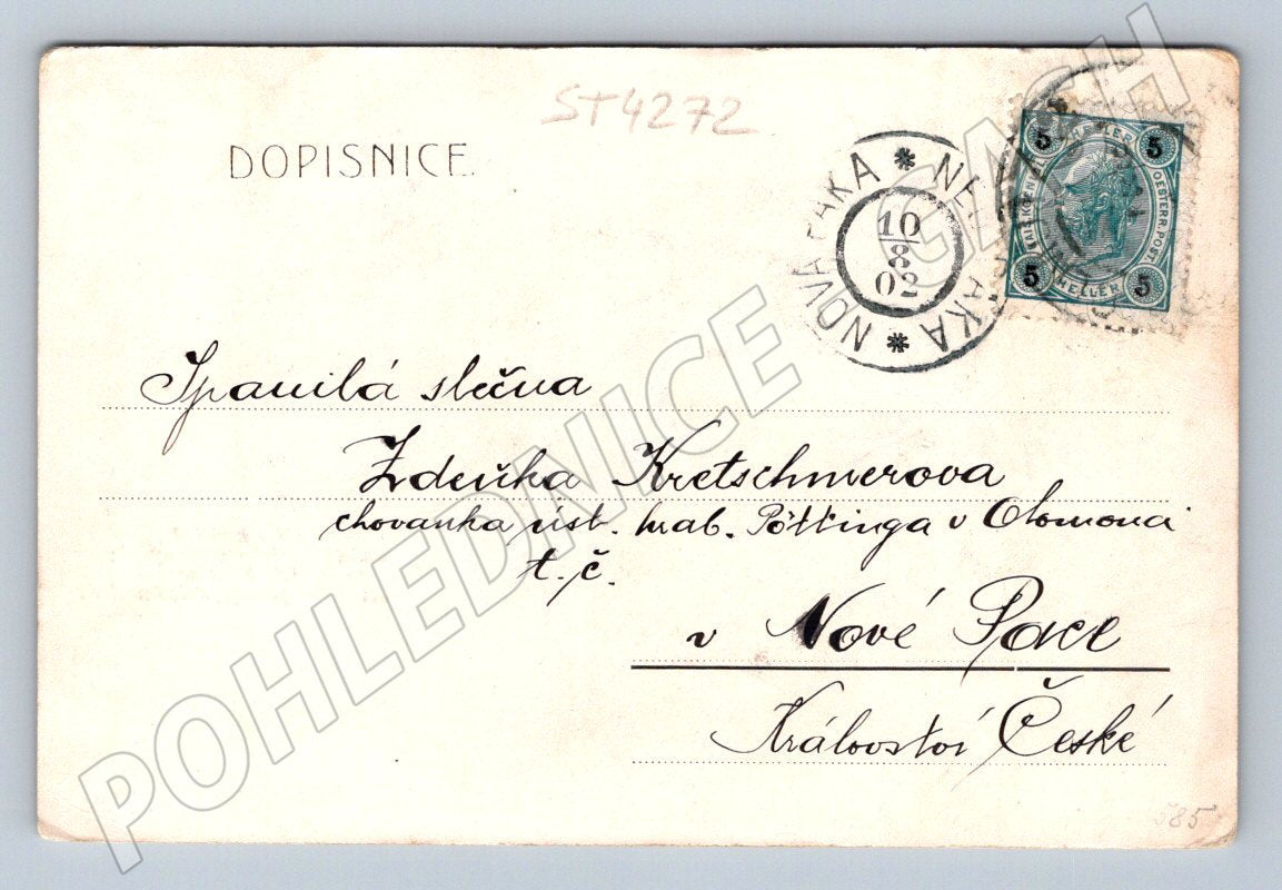 Pohlednice Máchův Máj Olomouc 1902 (ST4272)