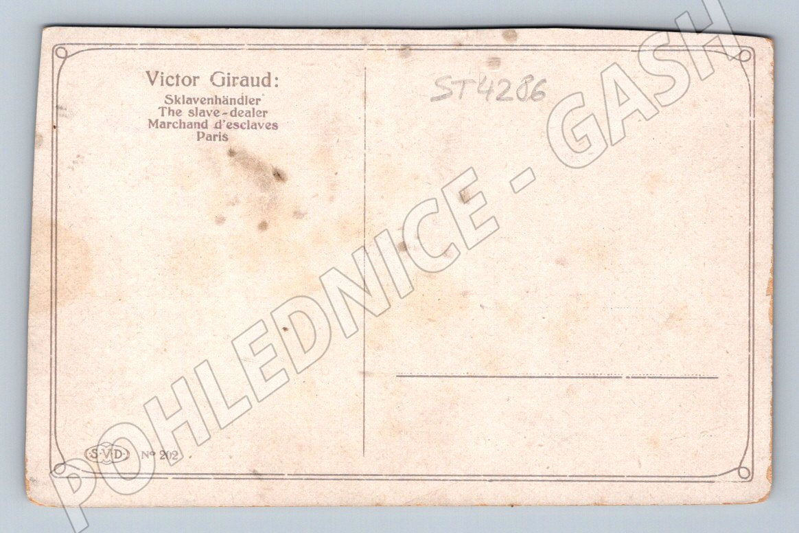 Pohlednice Victor Giraud The slave dealer (ST4286)