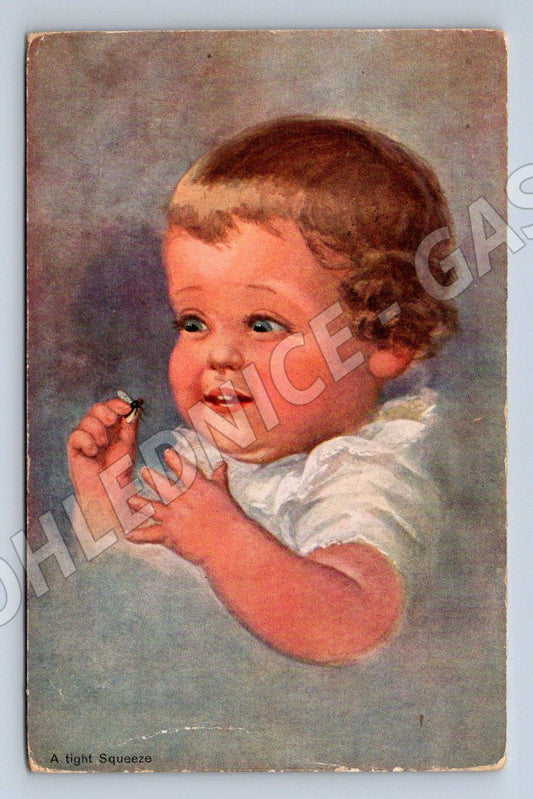 Pohlednice dítě s broučkem zaslaná (ST4296)