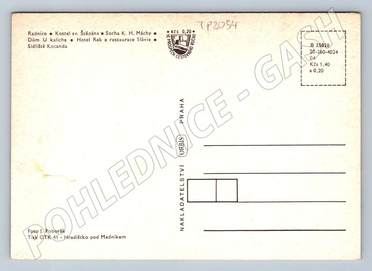 Pohlednice Litoměřice koláž památek a sídliště (TP2054)