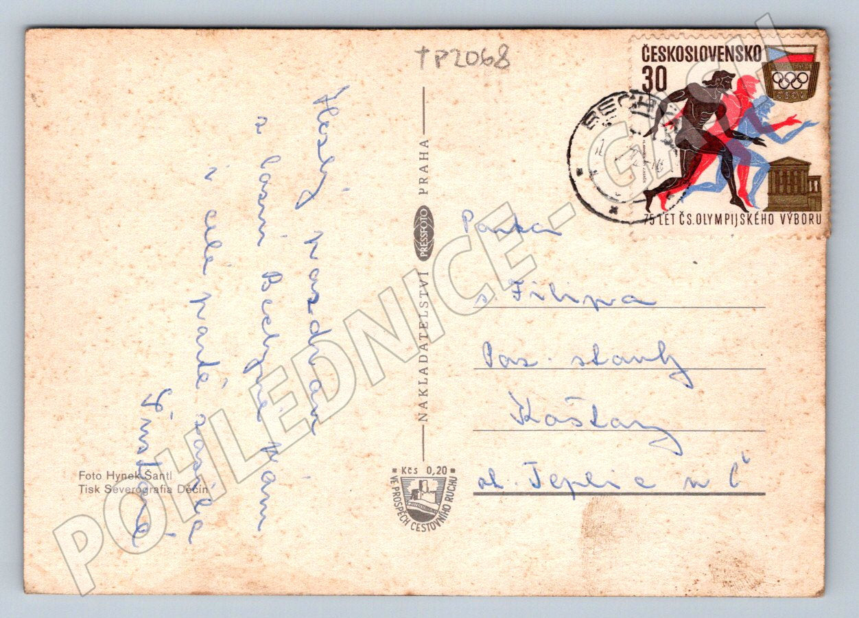 Pohlednice Bechyně více pohledů 1968 (TP2068)