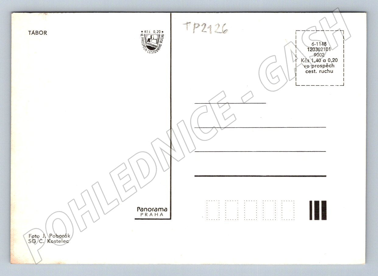 Pohlednice Tábor různé pohledy (TP2126)