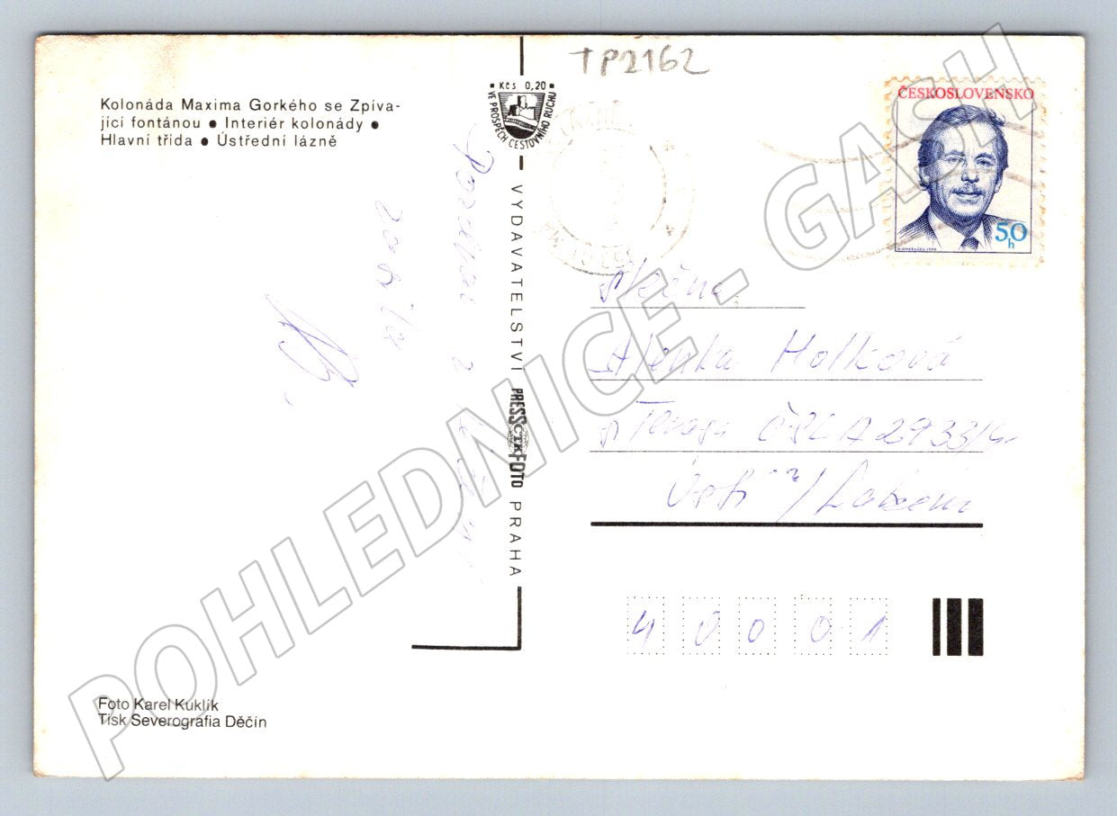 Pohlednice Mariánské Lázně pohledy 1973 (TP2162)