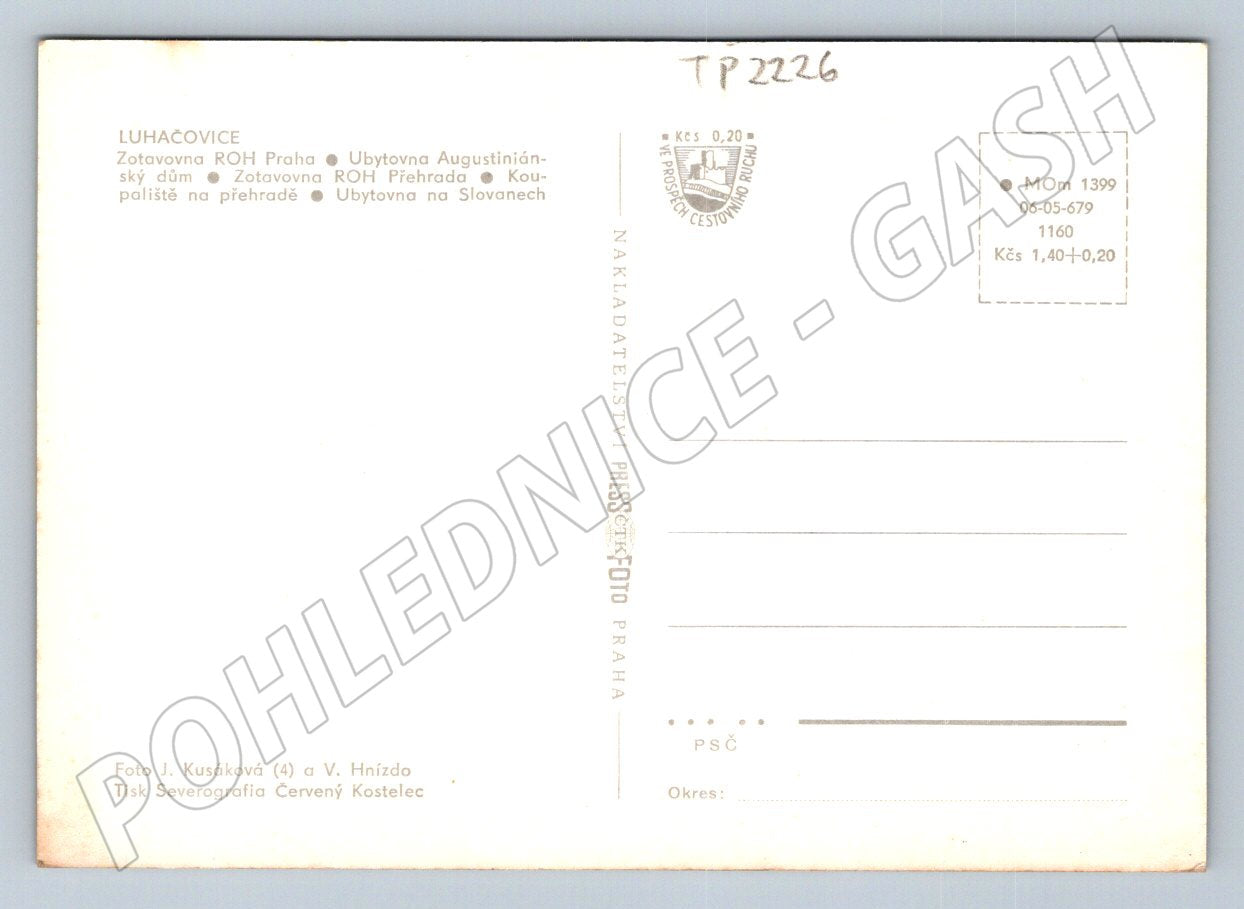 Pohlednice Luhačovice - Rekreace ROH (TP2226)