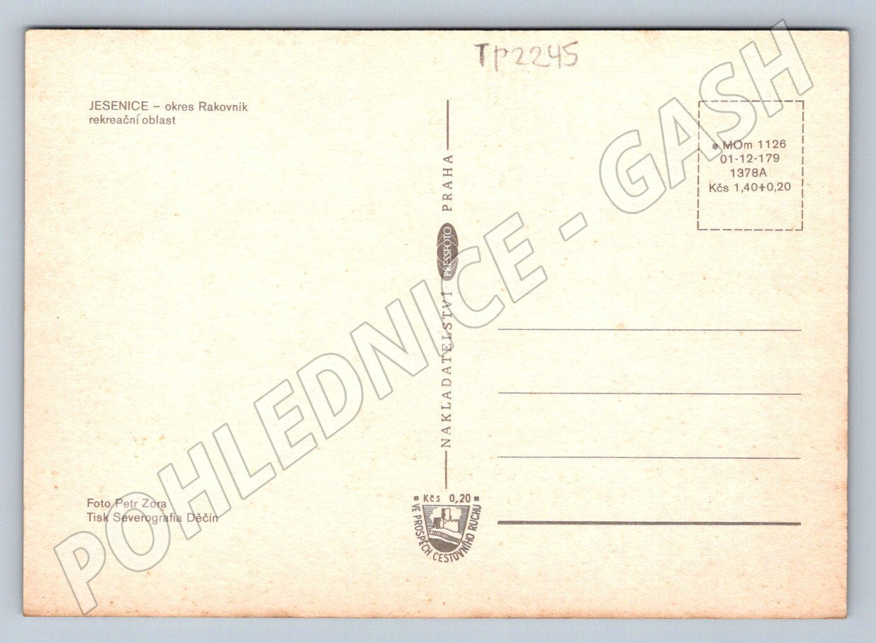 Pohlednice Jesenice rekreační oblast (TP2245)