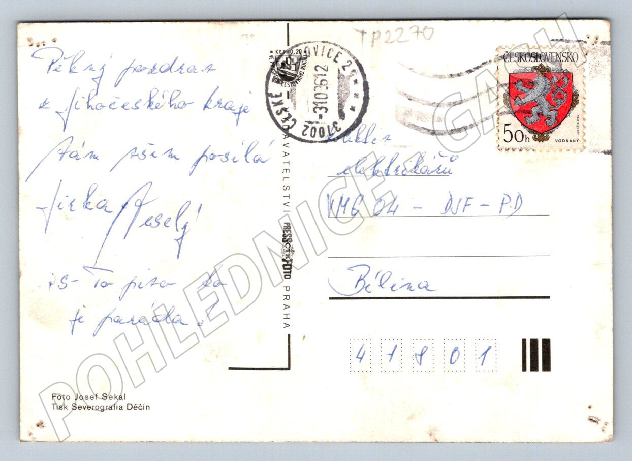 Pohlednice České Budějovice Masné krámy 1972 (TP2270)