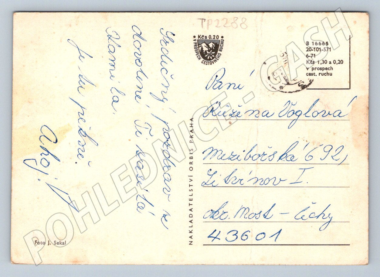 Pohlednice Slovensko Zemplínska Šírava koupaliště 1971 (TP2288)