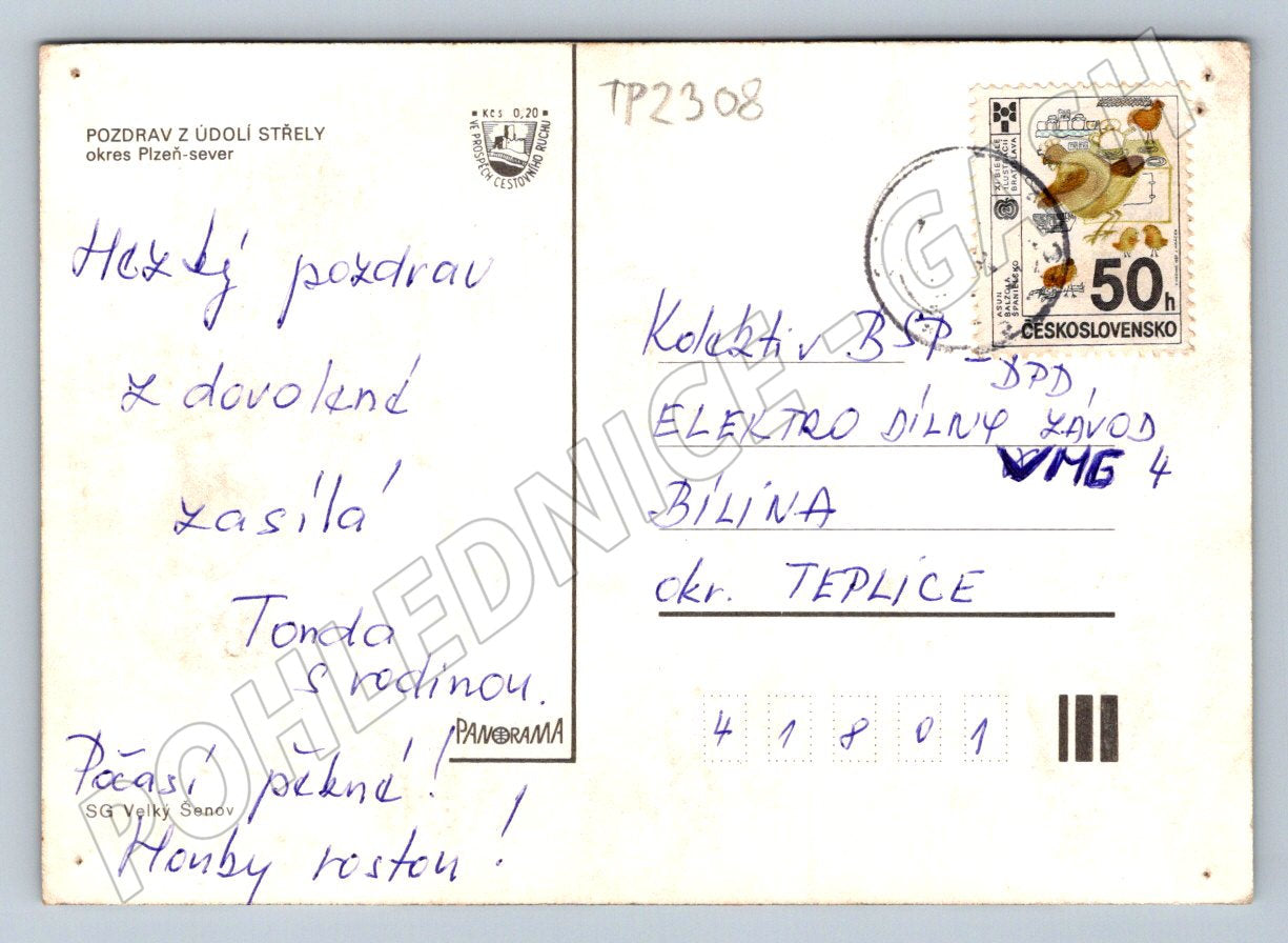 Pohlednice Údolí Střely, okres Plzeň-sever (TP2308)
