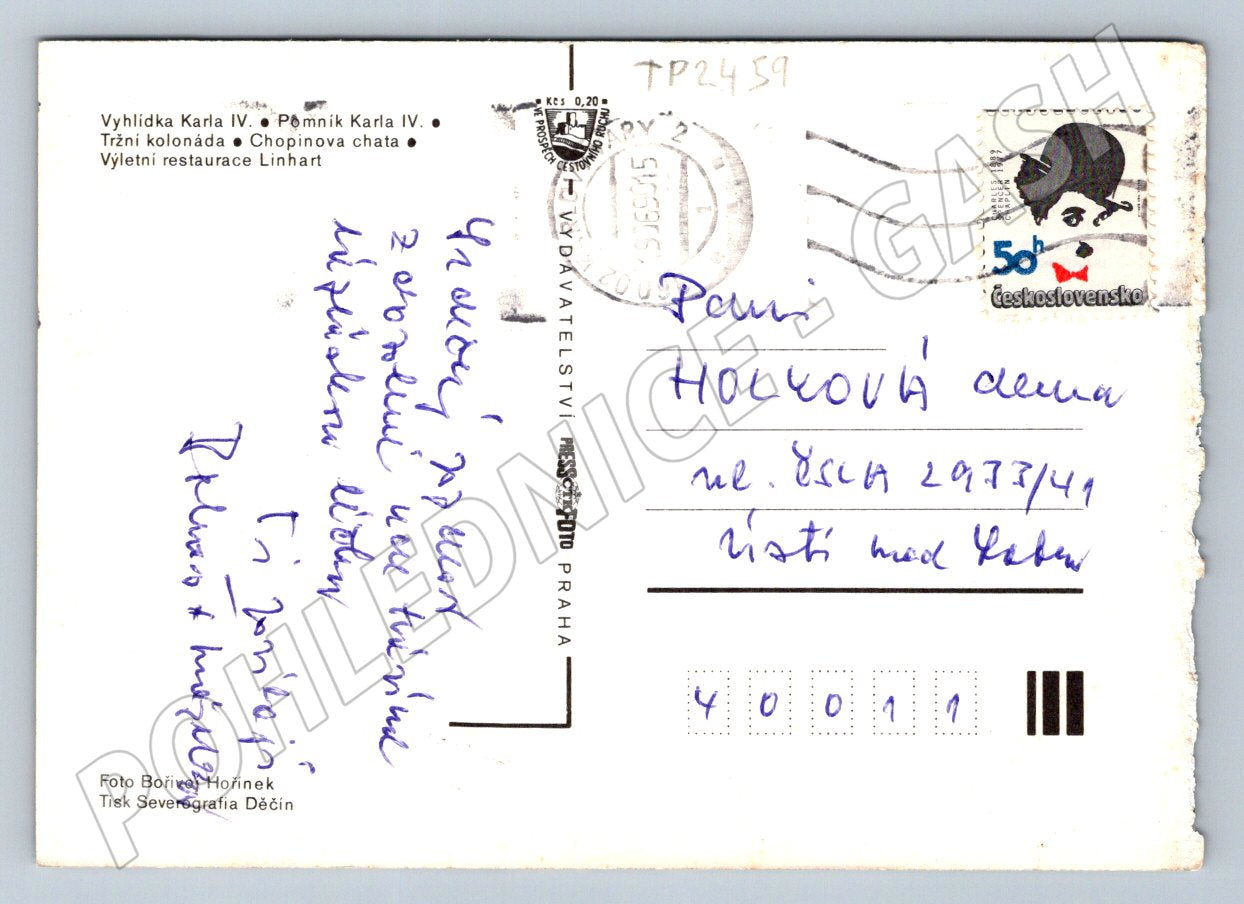 Pohlednice Karlovy Vary koláž motivů (TP2459)