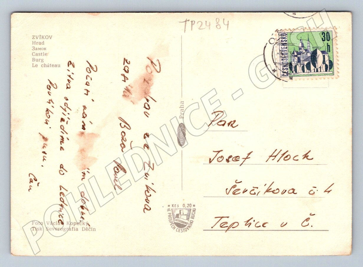 Pohlednice Zvíkov hrad (TP2484)
