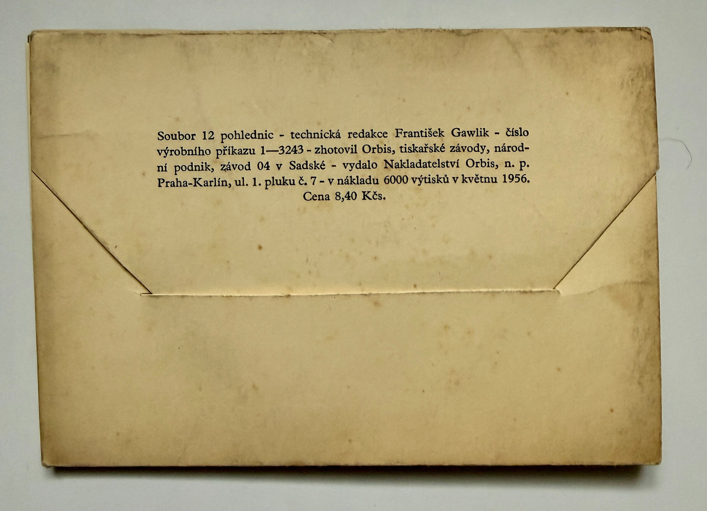Sada pohlednic Západočeské lázně Orbis 1956 (BM130)