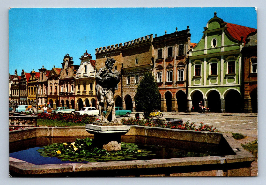 Pohlednice Telč — městská památková rezervace UNESCO, náměstí Zachariáše z Hradce