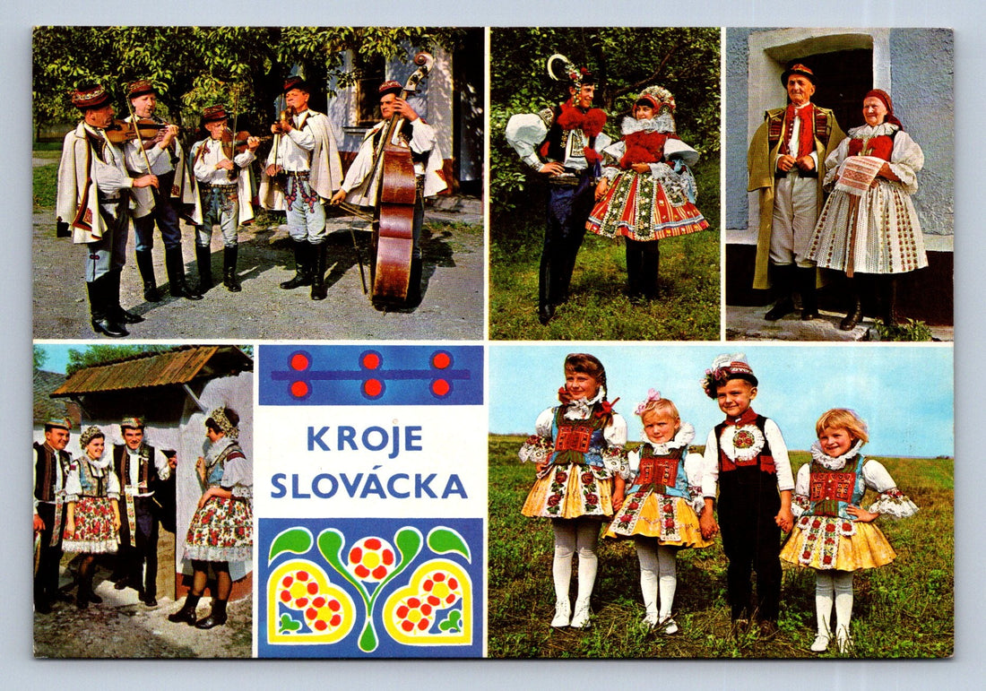 🌾 Stara pohlednice Kroje Slovácka