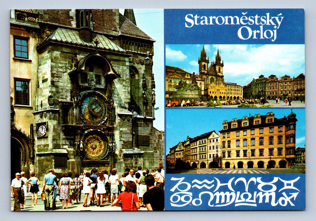 🕰️ Stara pohlednice Praha Staroměstský orloj