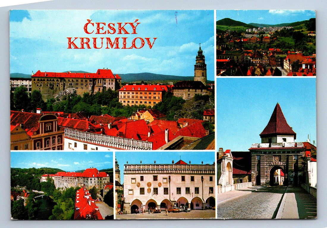 🏰 Stara pohlednice Český Krumlov zámek