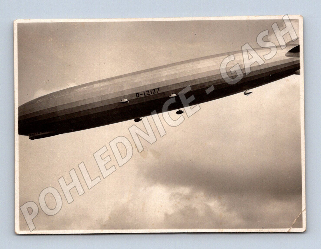 🎈 Stara pohlednice Zeppelin LZ127 vzducholoď