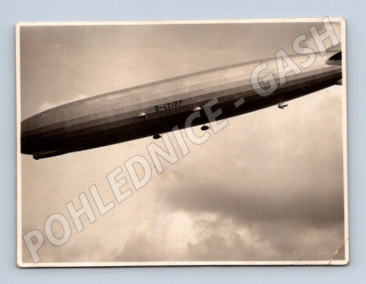 🎈 Stara pohlednice Zeppelin LZ127 vzducholoď