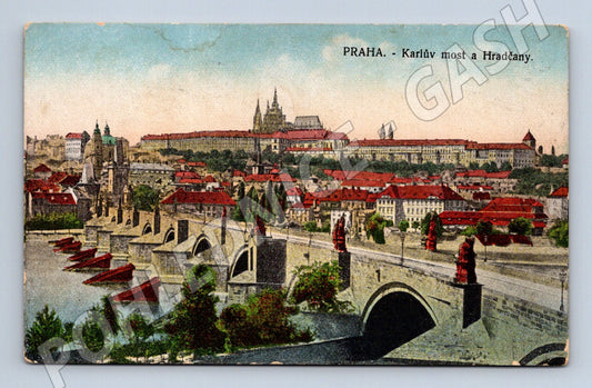 📅 Jak datovat starou pohlednici — Karlův most a Hradčany