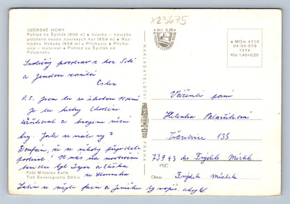 Postcard JIZERSKÉ MOUNTAINS (X23675)