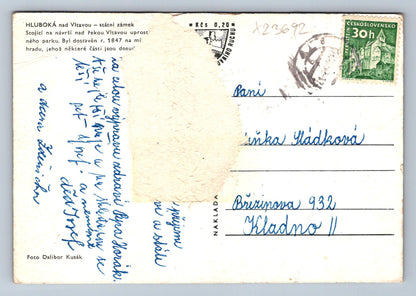 Postcard HLUBOKA NAD VLTAVOU - STATE CASTLE (X23692)