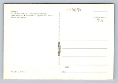 Postcard PRAGUE - WENCESLAWS SQUARE (X23694)