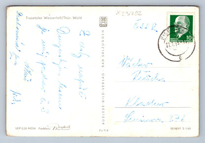 Postcard TRUSETALER WASSERFALL/THÜR. WALD (X23702)