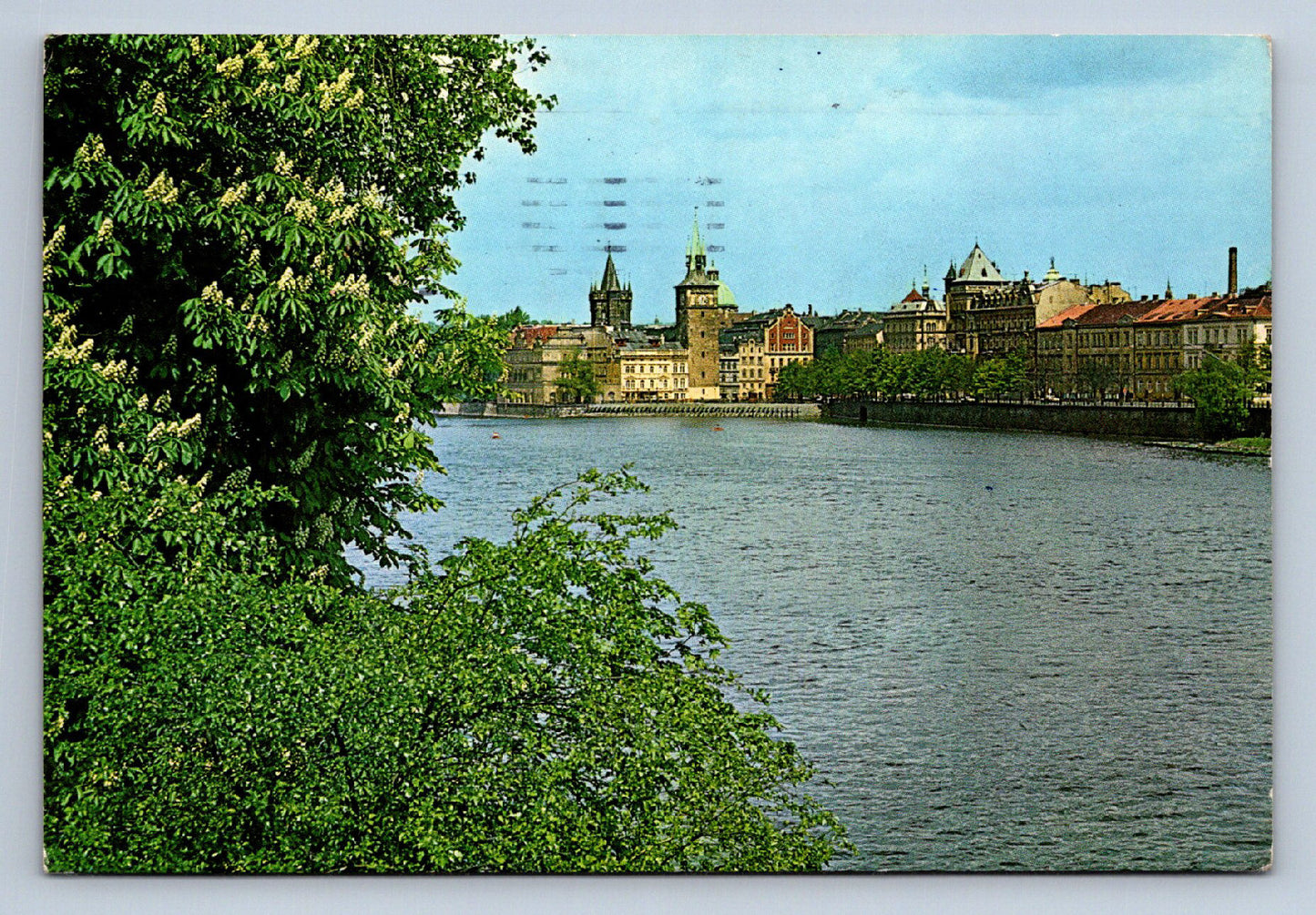 Postcard PRAGUE - VLTAVA RIVER EMBANKMENT WITH THE SMETANA MUSEUM (X23709)