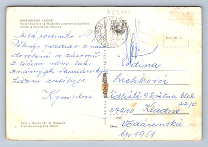 Postcard MARIANSKÉ LÁZNĚ (X23710)