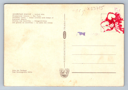 JAVOŘIČSKÉ JESKYNA Postcard (X23715)