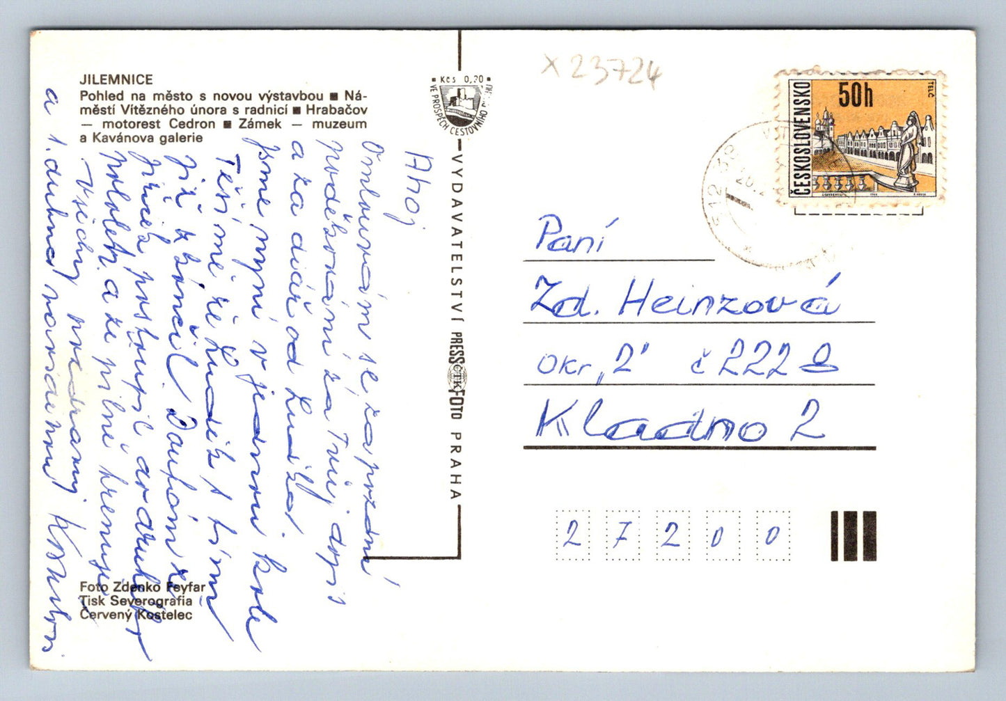 Postcard JILEMNICE (X23724)