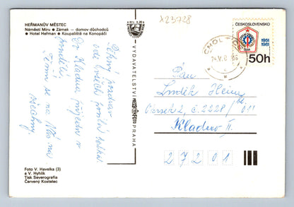 Postcard HEŘMANŮV MĚSTEC (X23728)