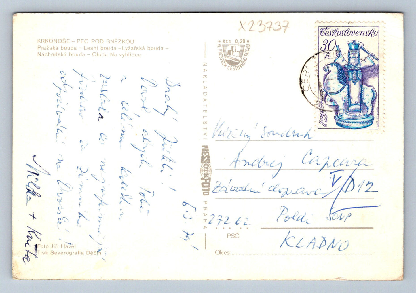 Postcard KRKONOSE (X23737)