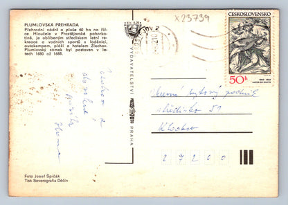 Postcard PLUMLOV DAM (X23739)