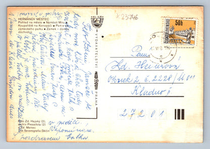 Postcard HEŘMANŮV MĚSTEC (X23746)