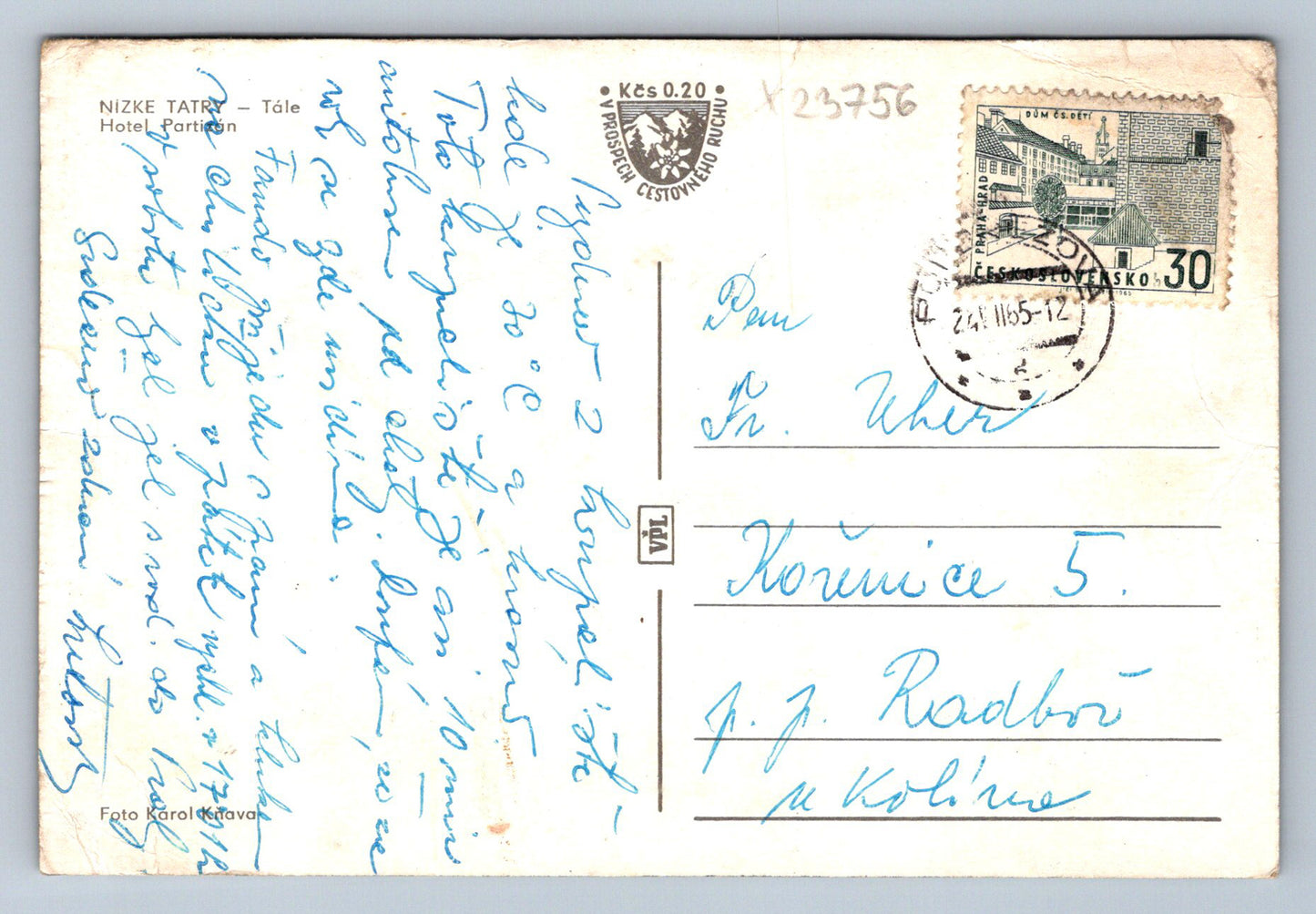 Postcard LOW TATRAS (X23756)