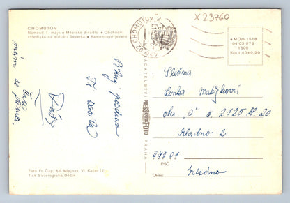 Postcard CHOMUTOV (X23760)