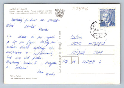 Postcard JINDŘICHŮV HRADEC (X23776)