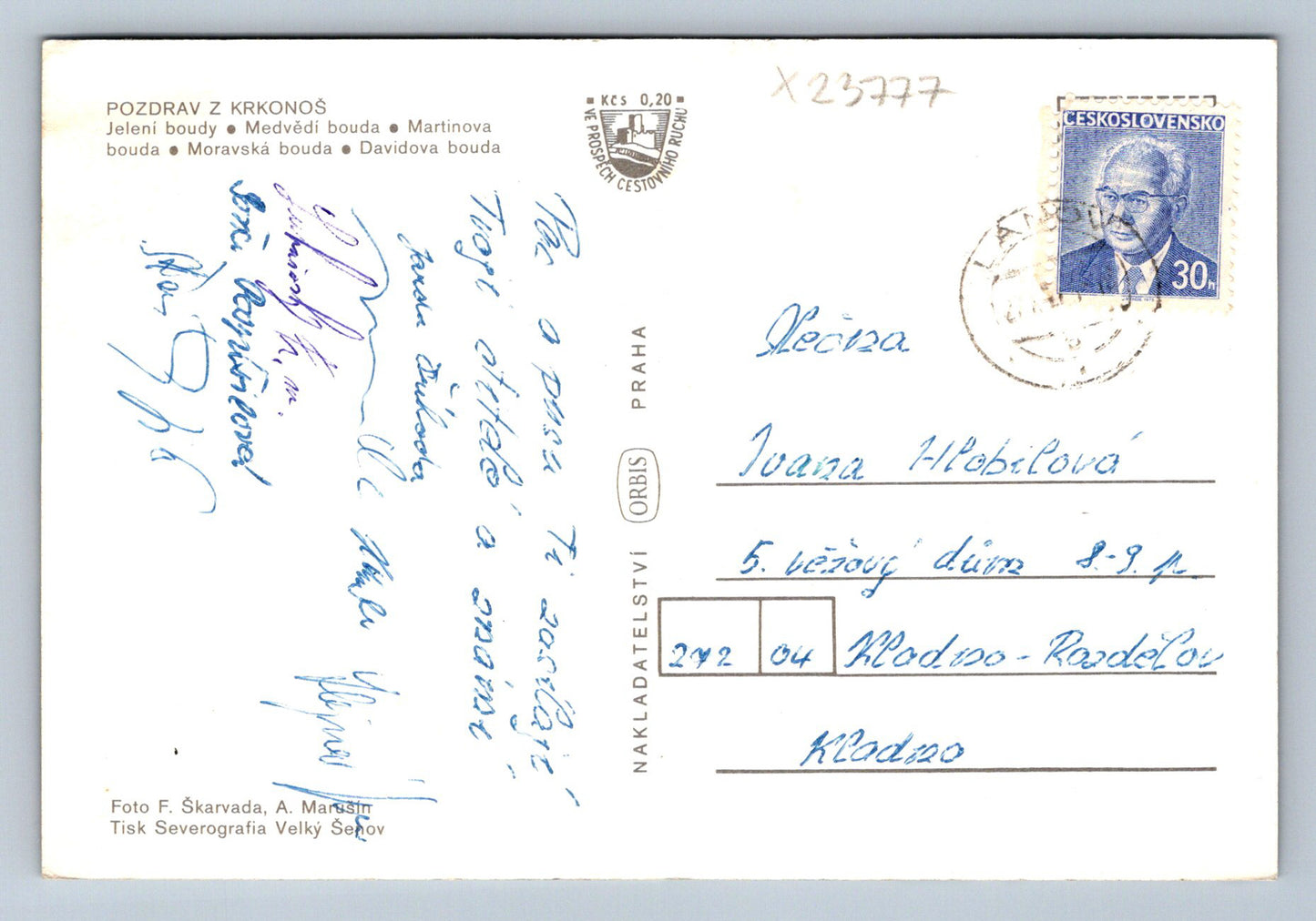 Postcard KRKONOSE (X23777)