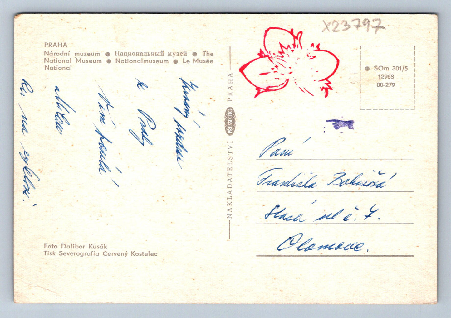 Postcard PRAGUE - NATIONAL MUSEUM (X23797)