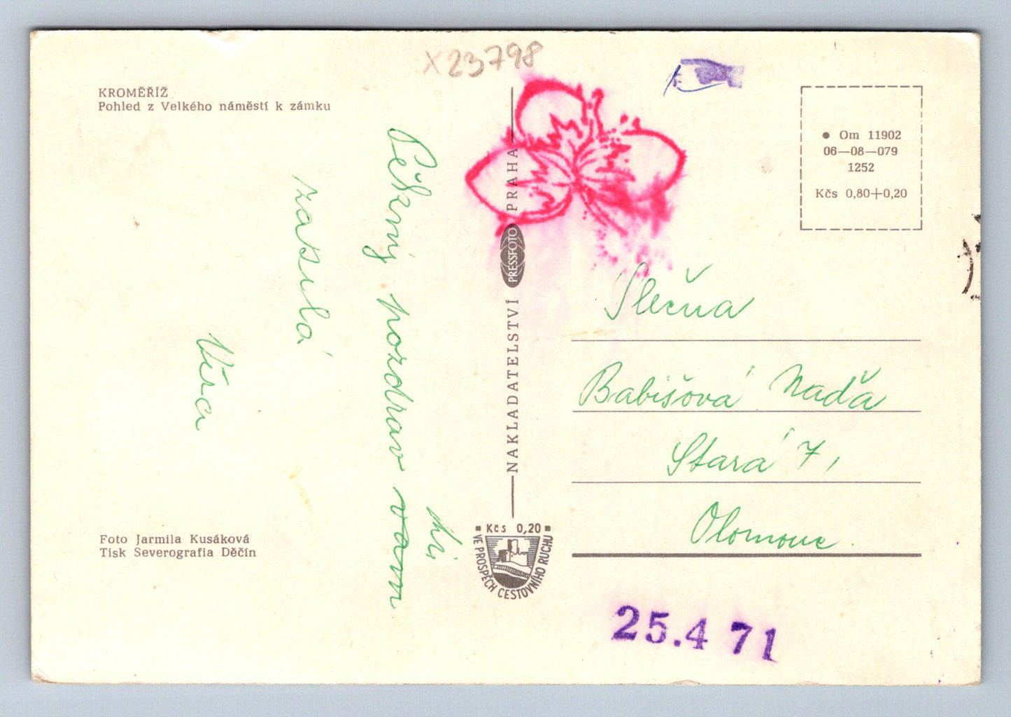 Postcard KROMĚŘÍŽ (X23798)
