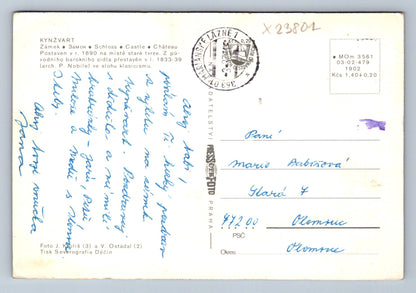 Postcard KYNŽVART (X23802)